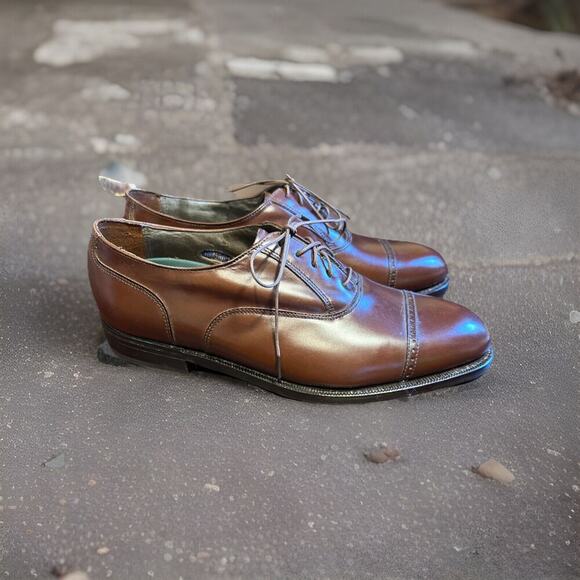 Sz 8 D FLORSHEIM Men's Dress Shoes Cap Toe Balmoral Oxford Leather - Picture 3 of 11